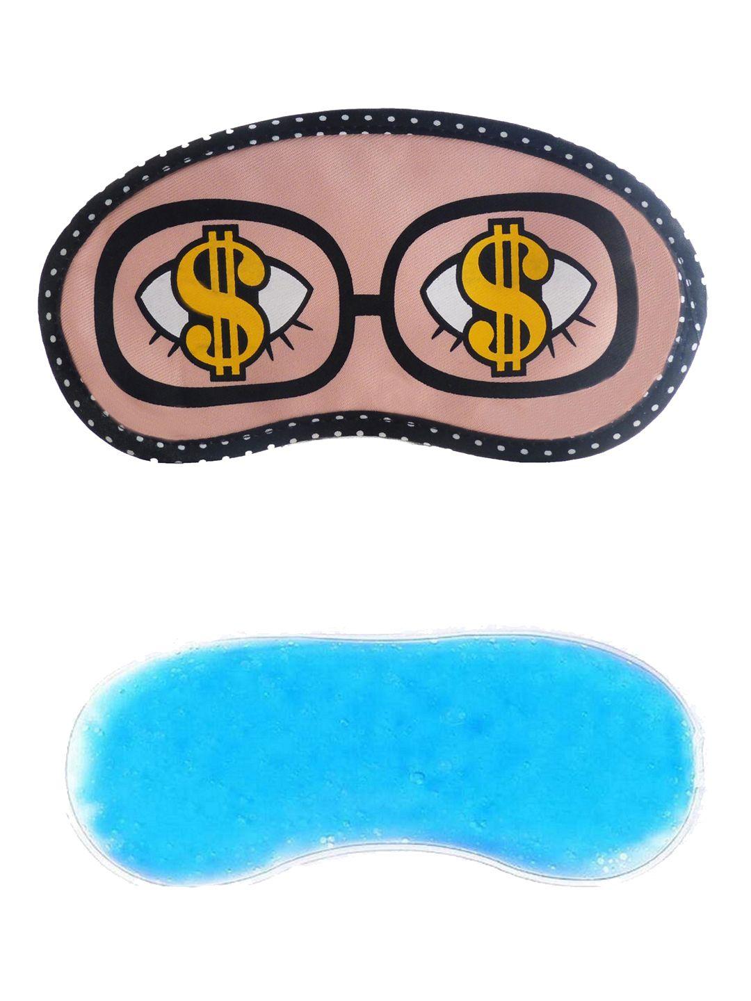 jenna cartoon face sleeping eye mask with ice cooling gel