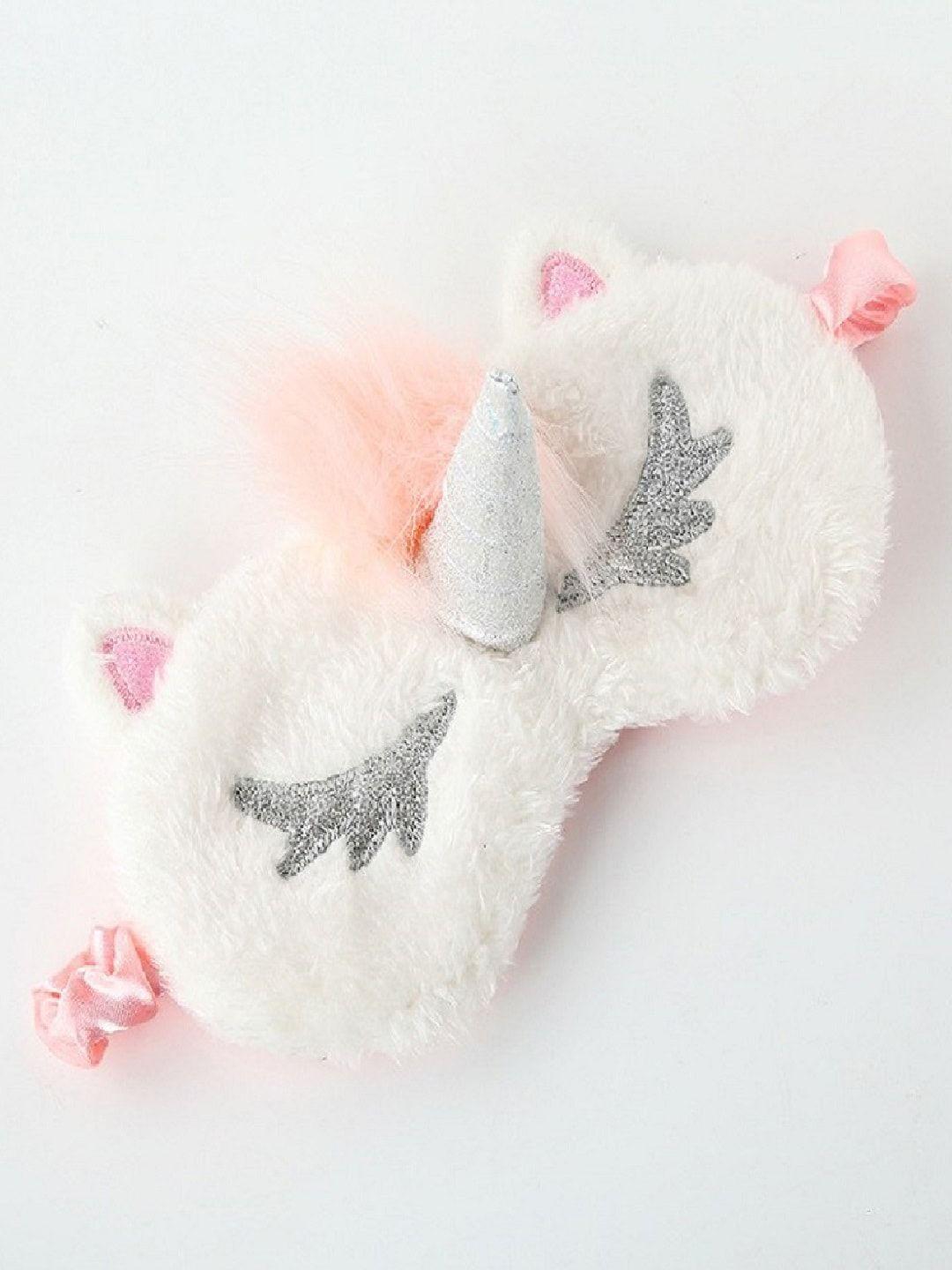 jenna embellished fur sleeping eye mask