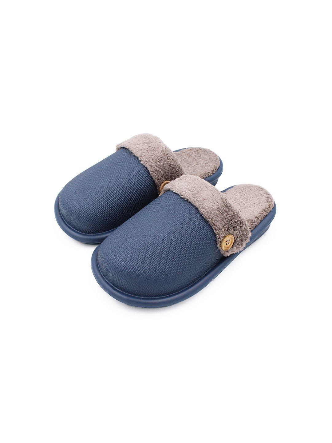 jenna girls textured lightweight fur waterproof room slippers