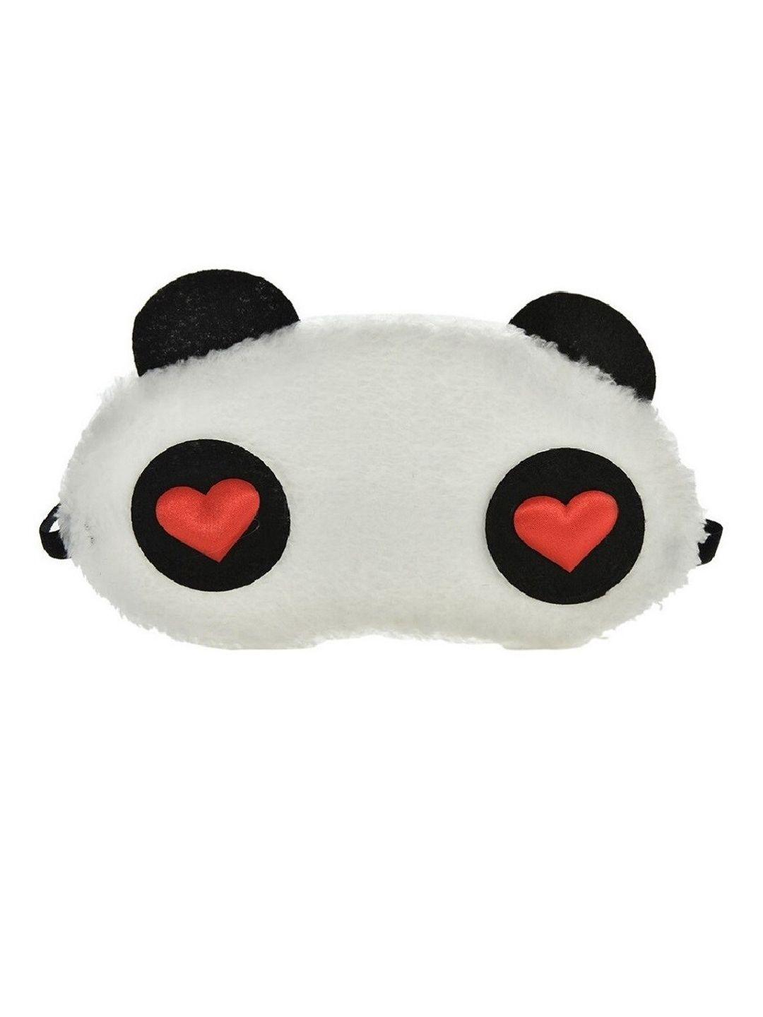 jenna heart design fur sleeping eye mask