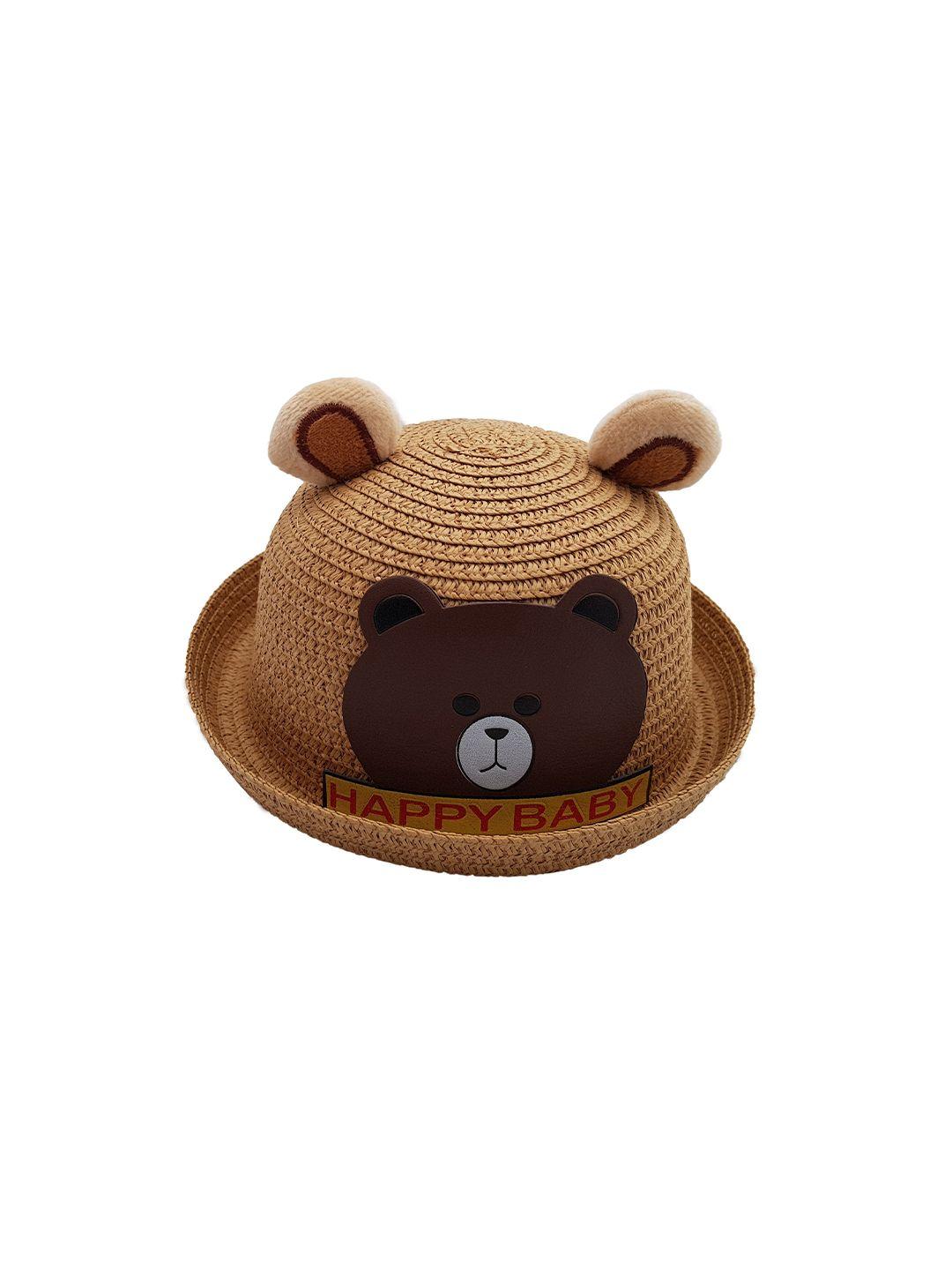 jenna kids bear woven design sun hat