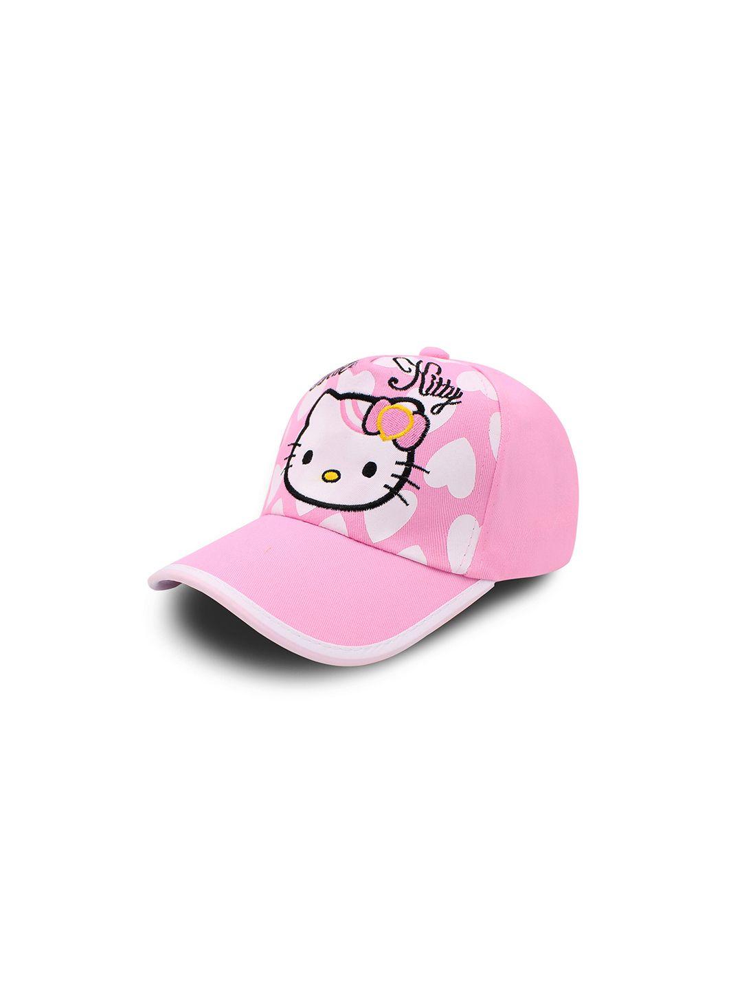 jenna kids hello kitty embroidered cotton baseball cap