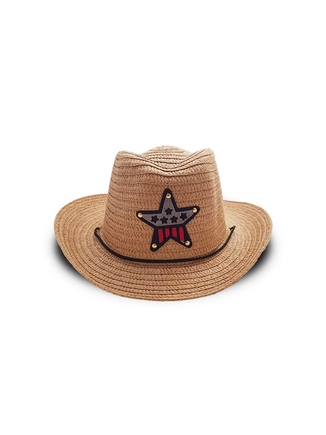 jenna kids sheriff design applique fedora hat