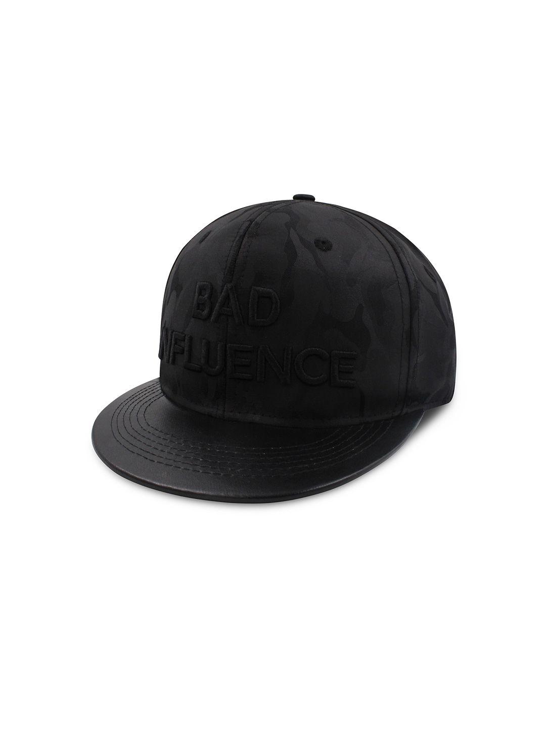 jenna men black & grey embroidered baseball cap