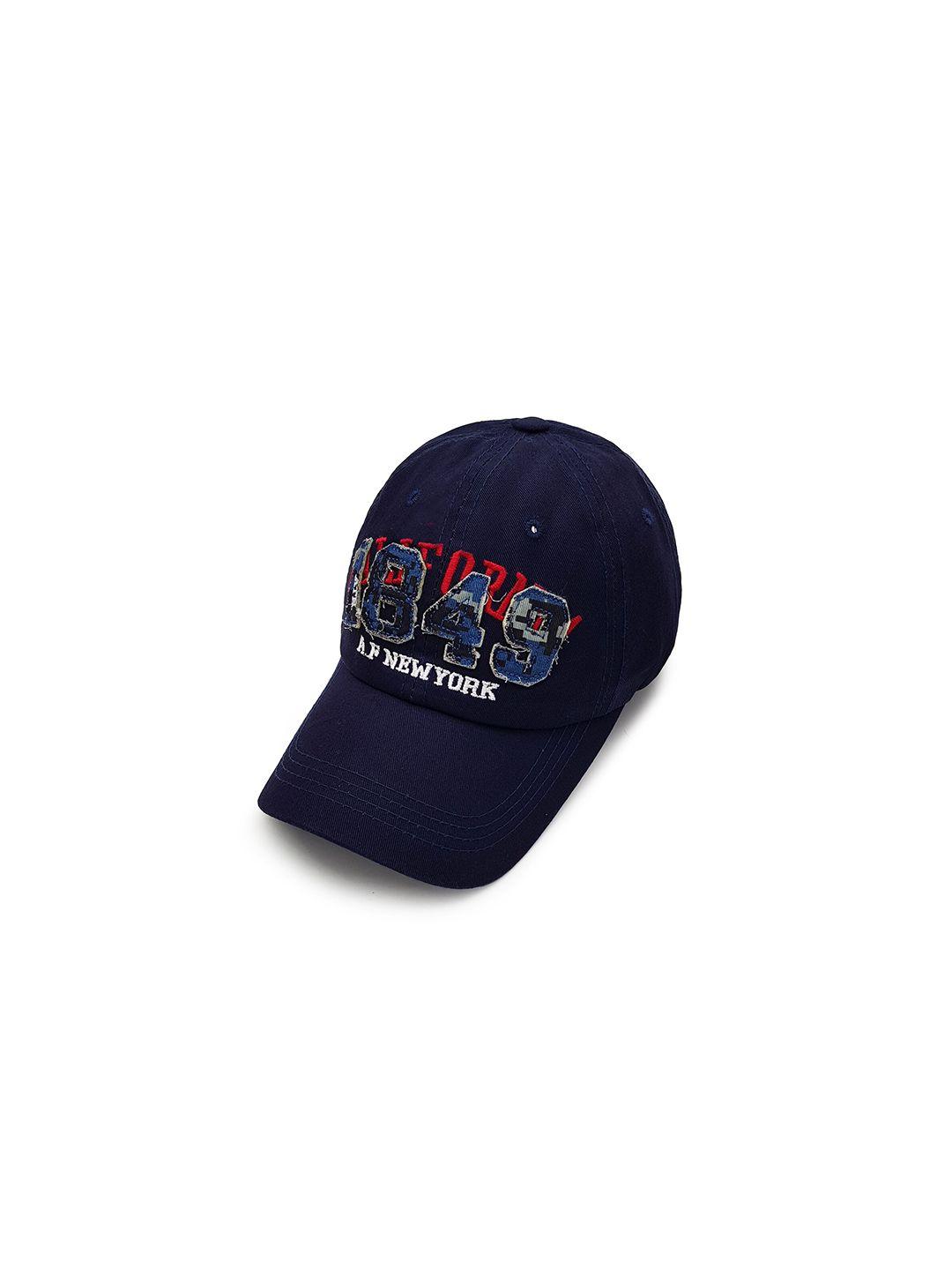 jenna men blue & red embroidered baseball cap