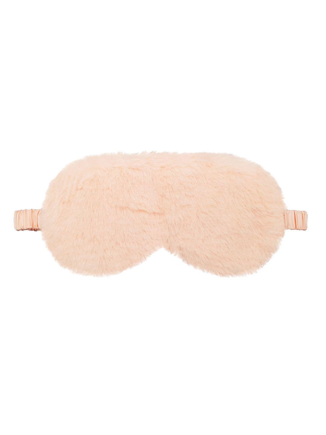 jenna orange natural silk sleeping eye mask