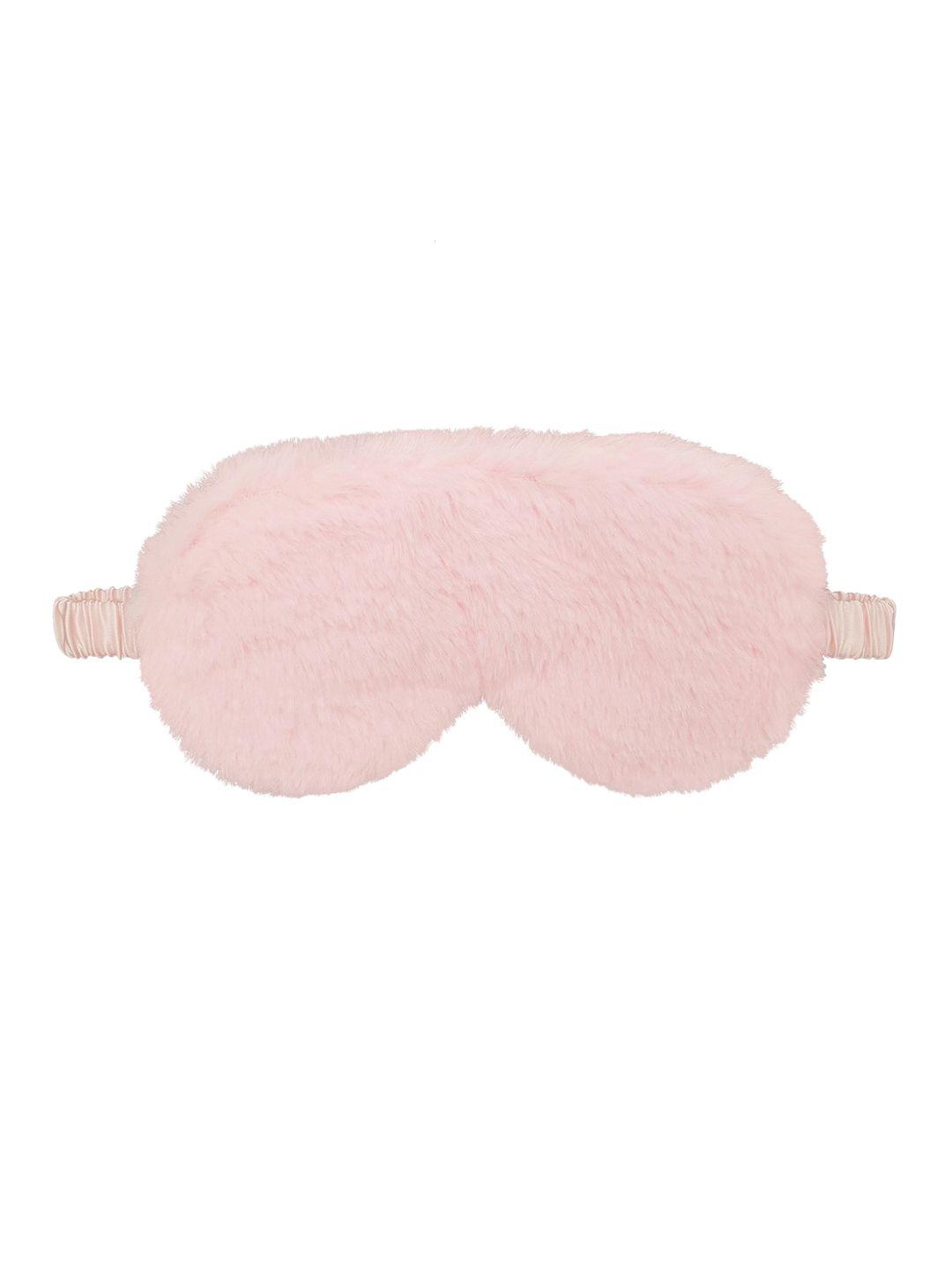 jenna pink natural silk sleeping eye mask