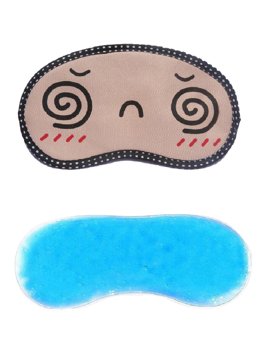 jenna printed sleeping eye mask with cooling ice gel