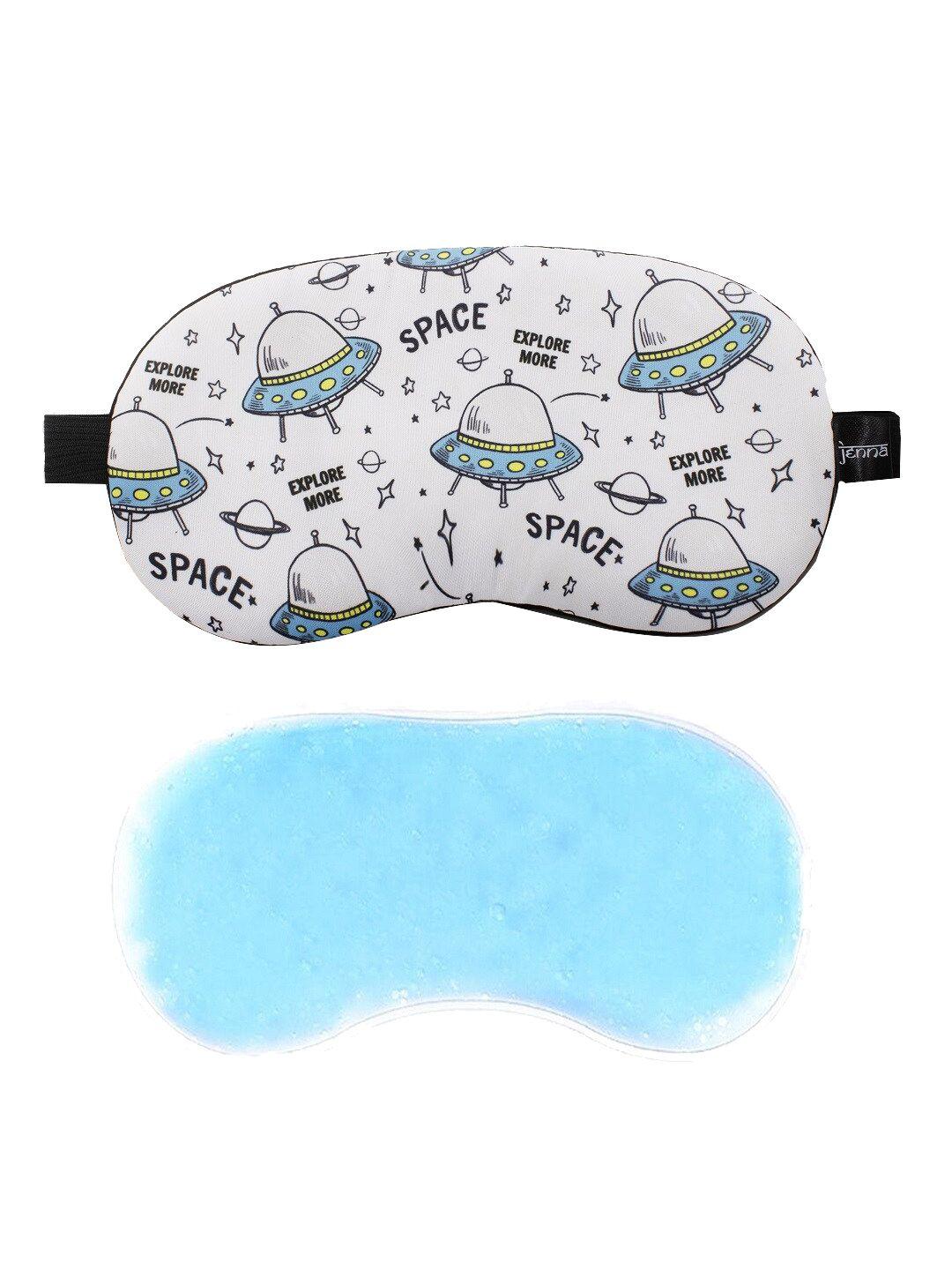 jenna printed sleeping eye mask with cooling ice gel