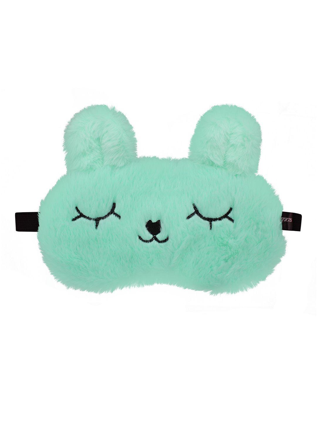 jenna self design fur silk sleeping eyemask