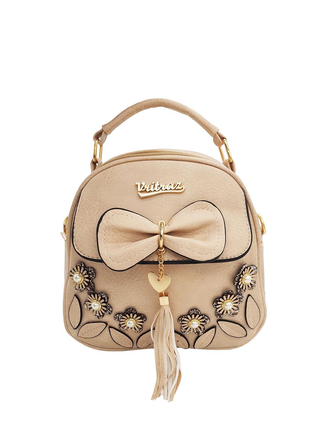 jenna women beige & black backpack