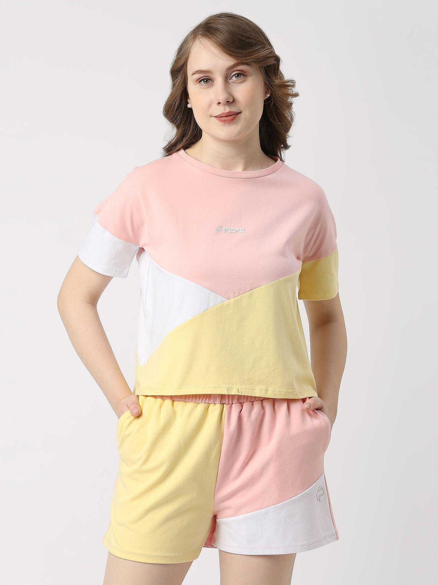 jessica sr color block t-shirt