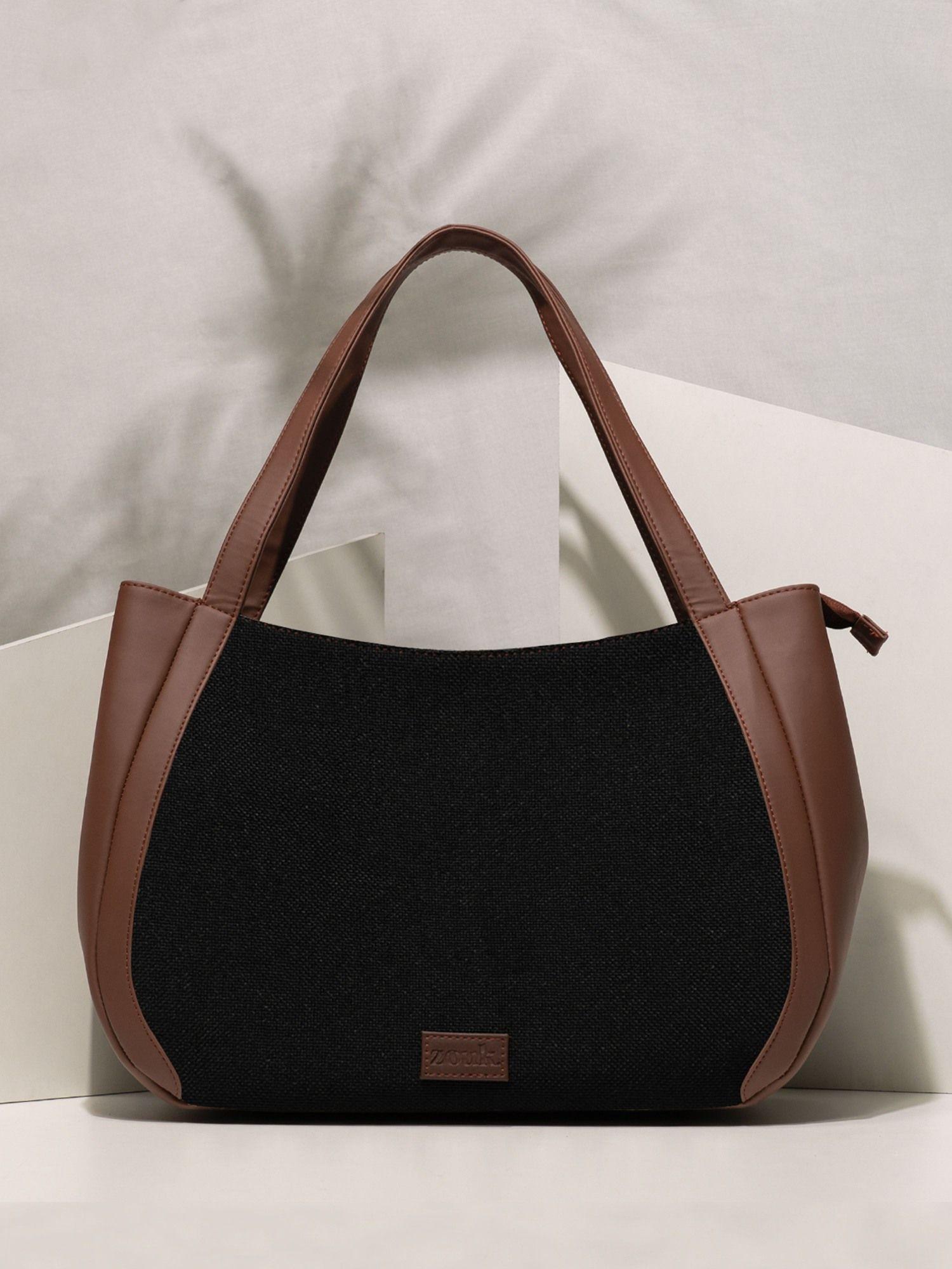 jet black luna handbag