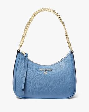 jet set charm small pebbled leather pochette