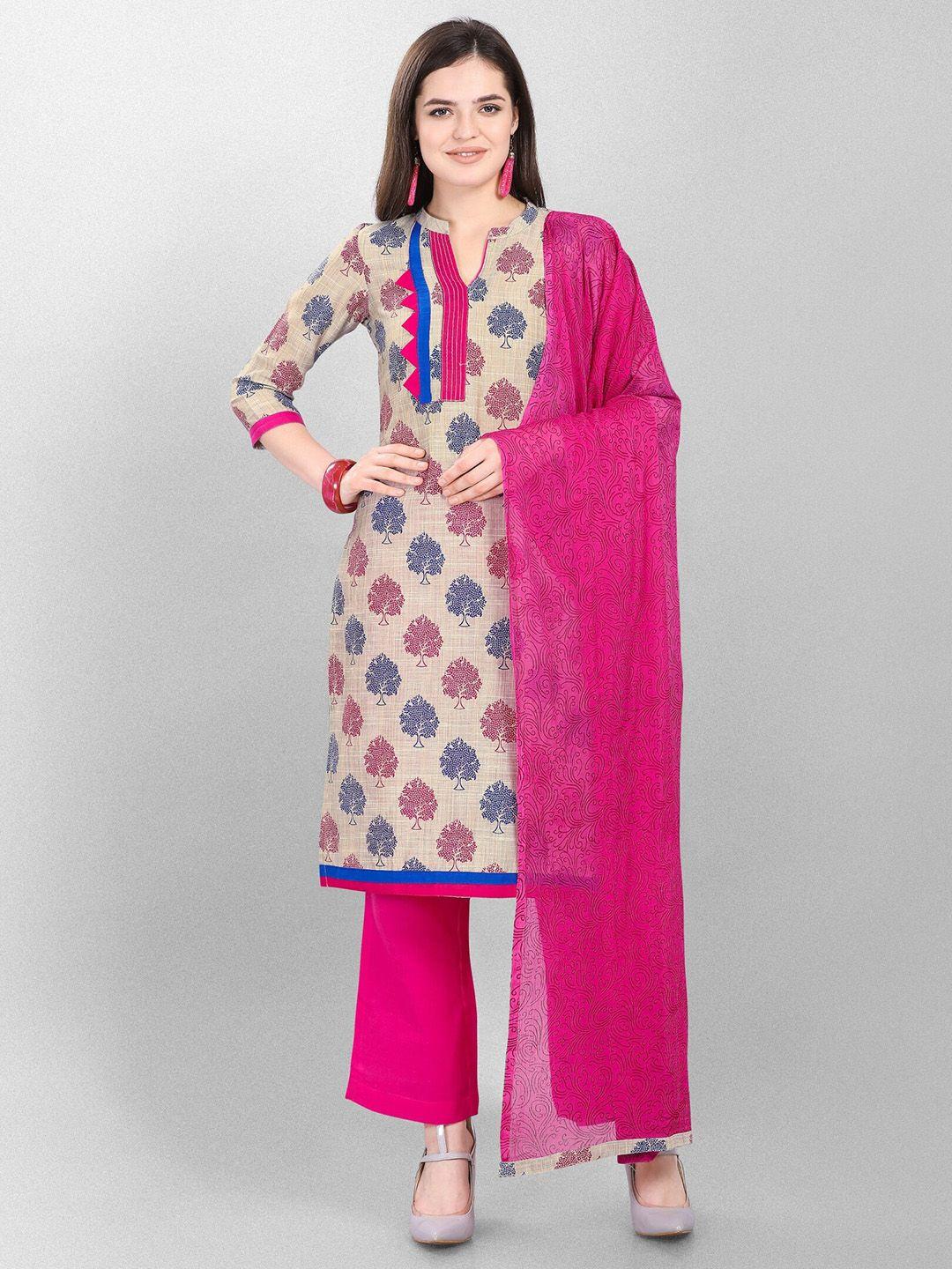 jevi prints printed pure cotton unstitched dress material