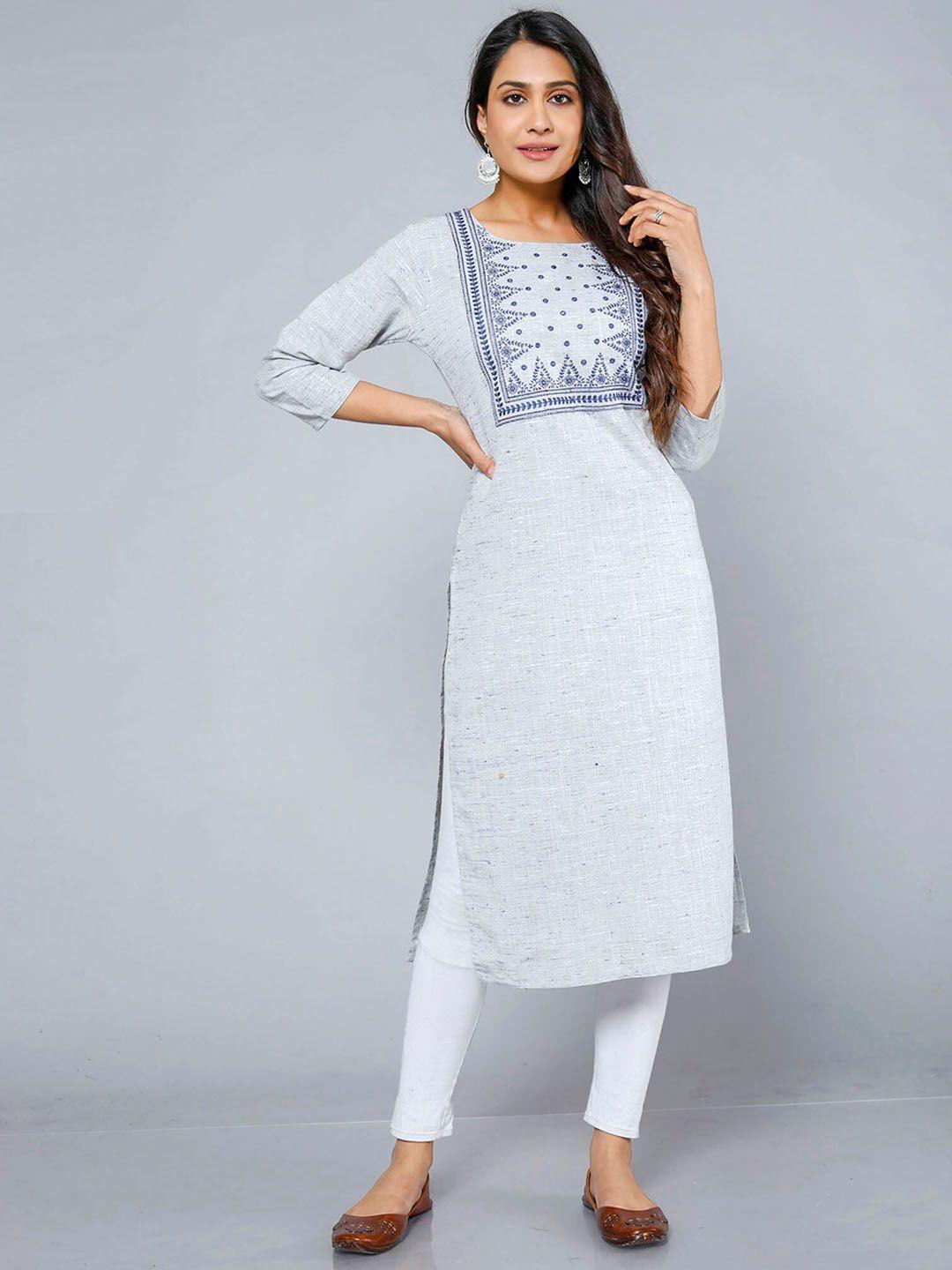 jevi prints  ethnic motifs embeoidered thread work cotton kurta