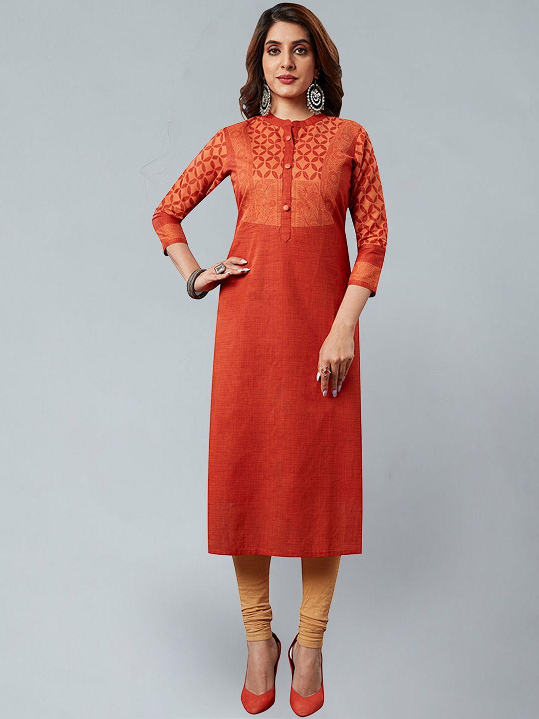 jevi prints ethnic motifs printed cotton straight kurta