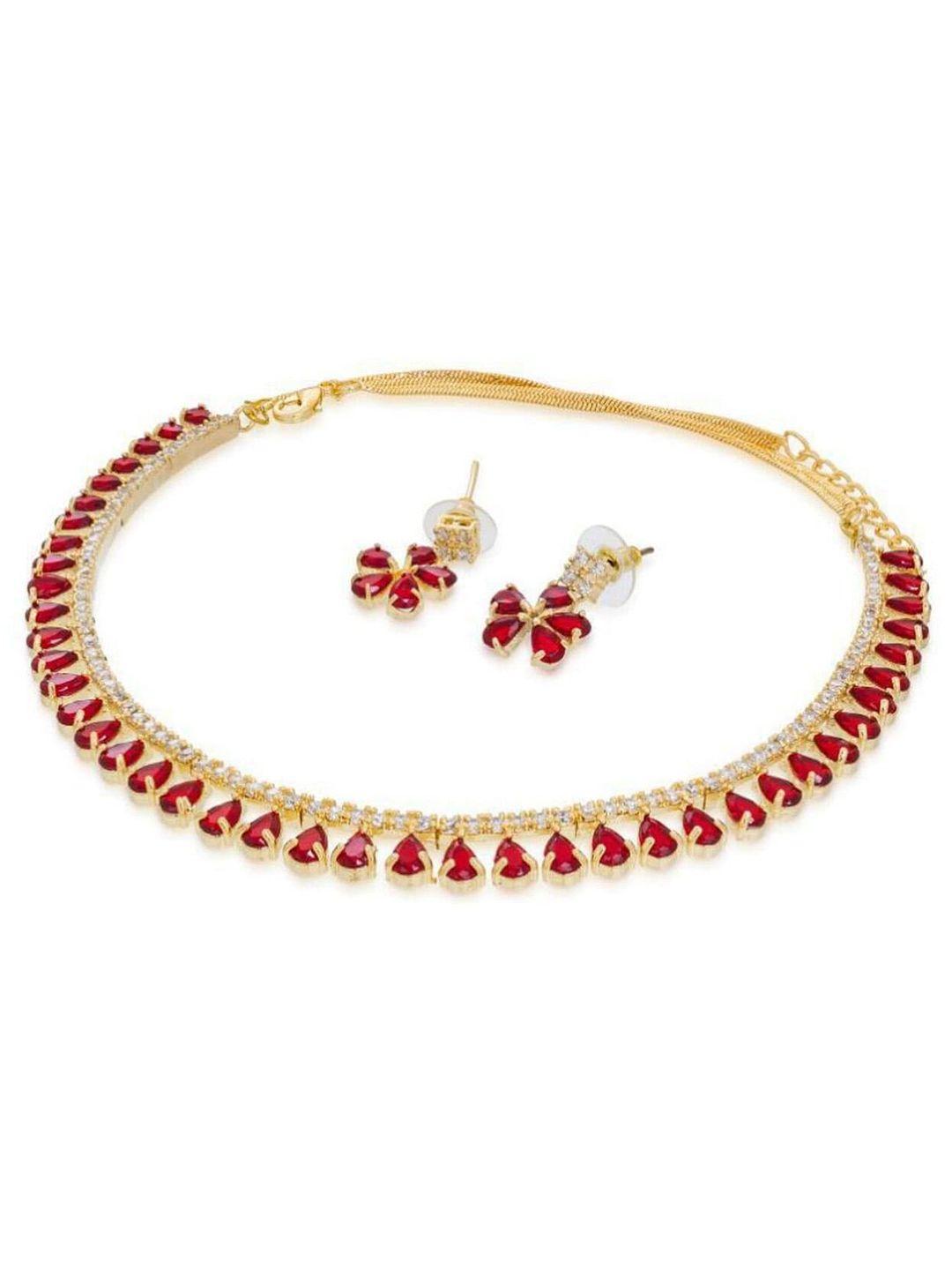 jewar mandi ad-studded jewellery set