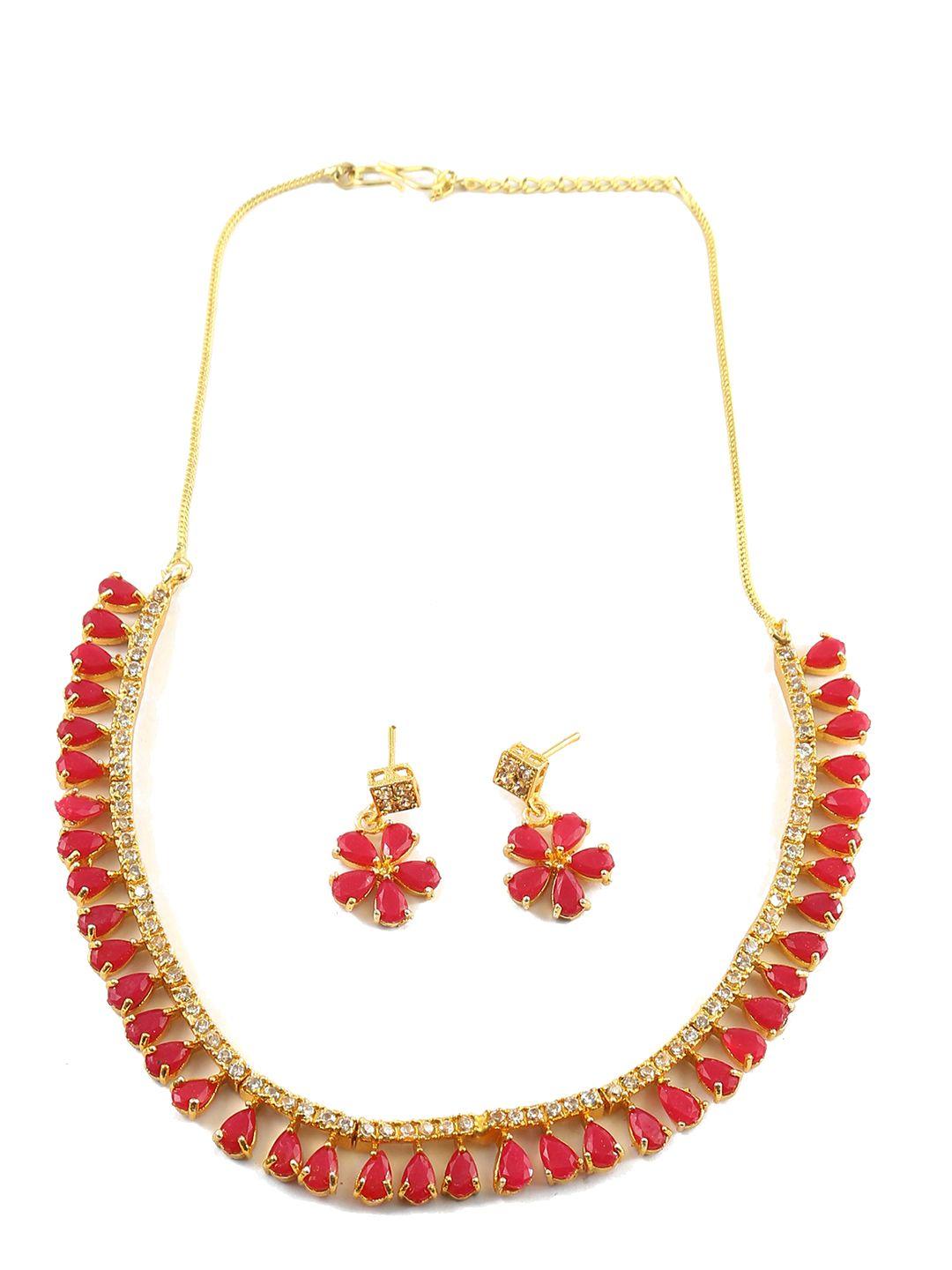jewar mandi ad-studded jewellery set