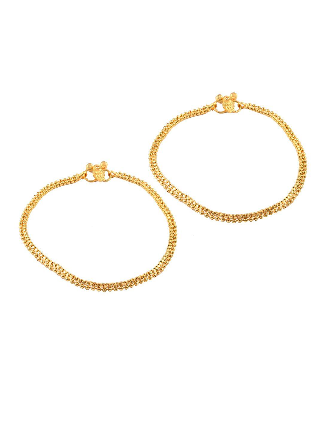 jewar mandi gold-plated anklets