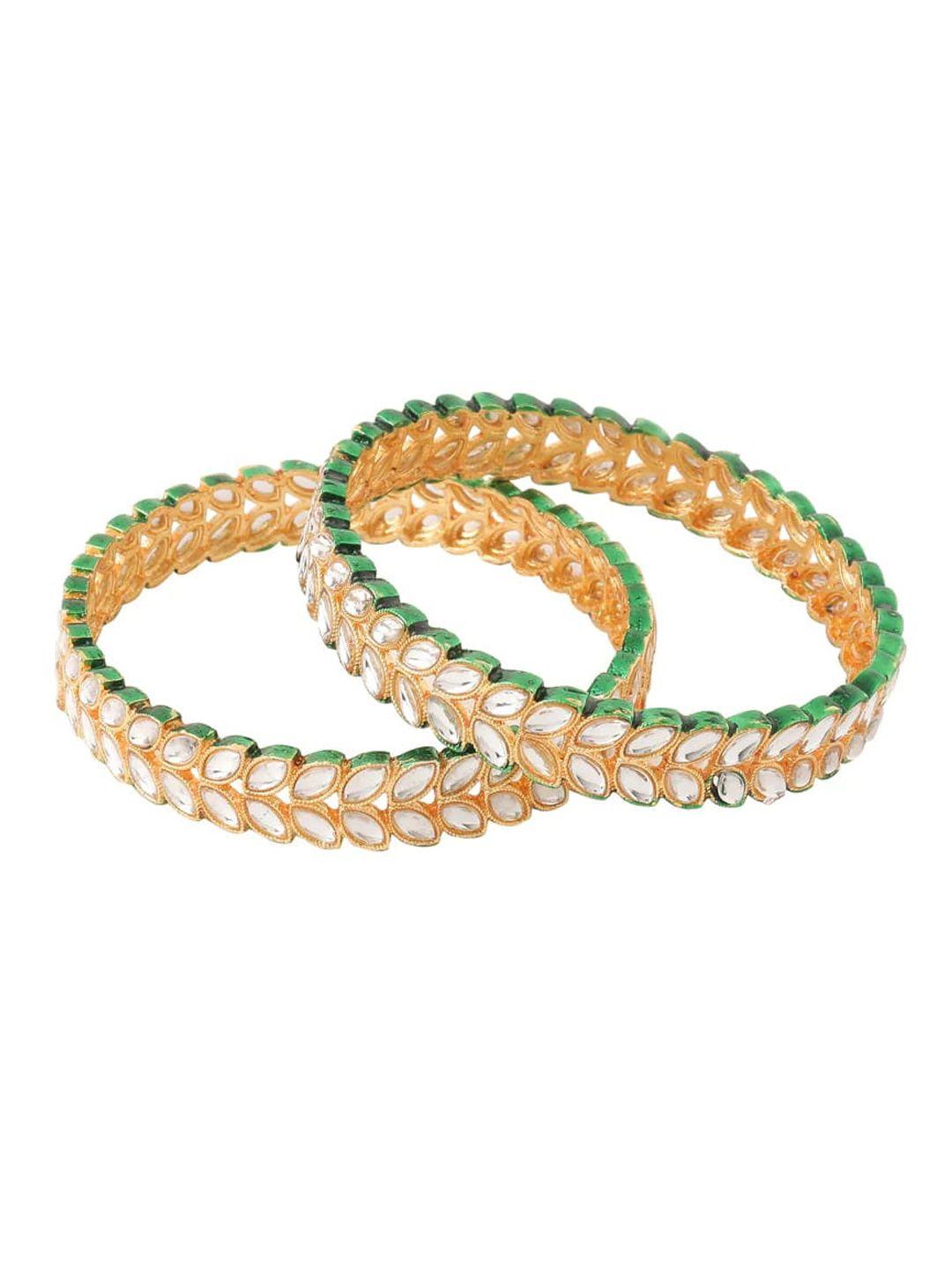 jewar mandi set of 2 gold-plated cz-studded bangles