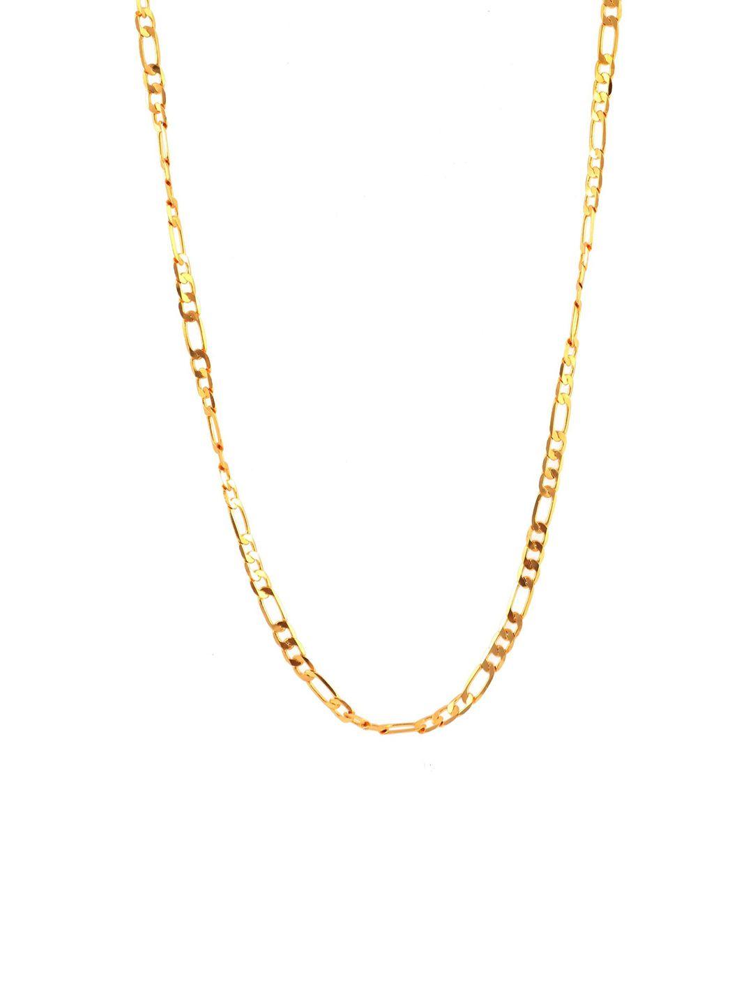 jewar mandi unisex gold-toned brass gold-plated chain