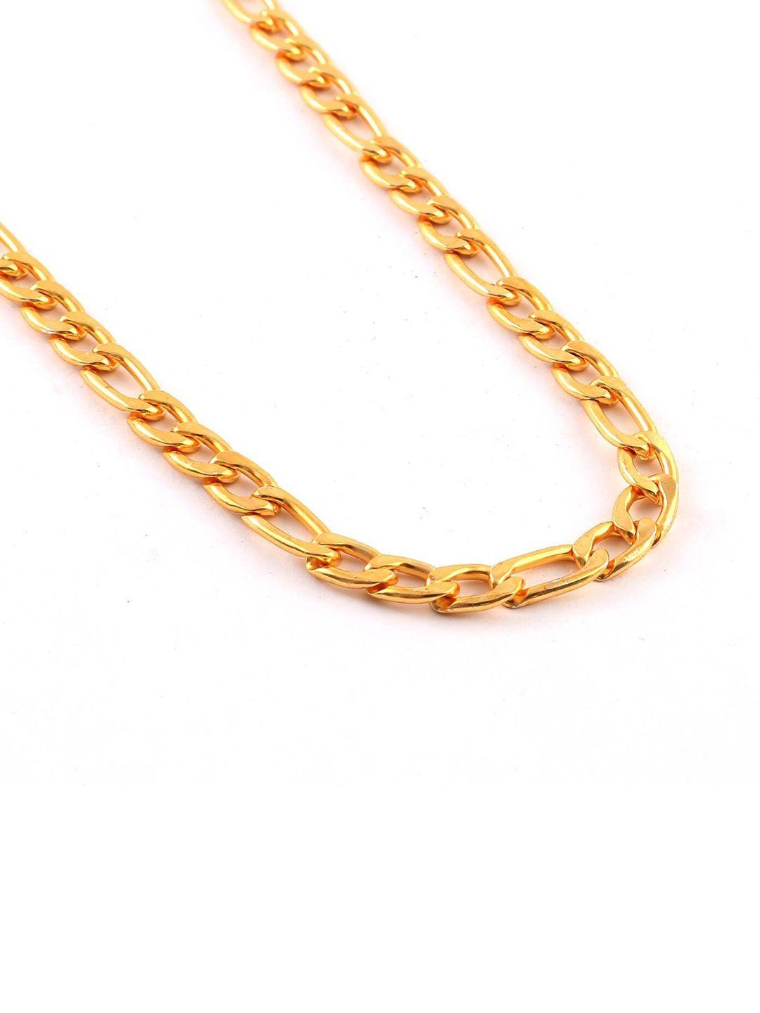 jewar mandi unisex gold-toned brass gold-plated chain