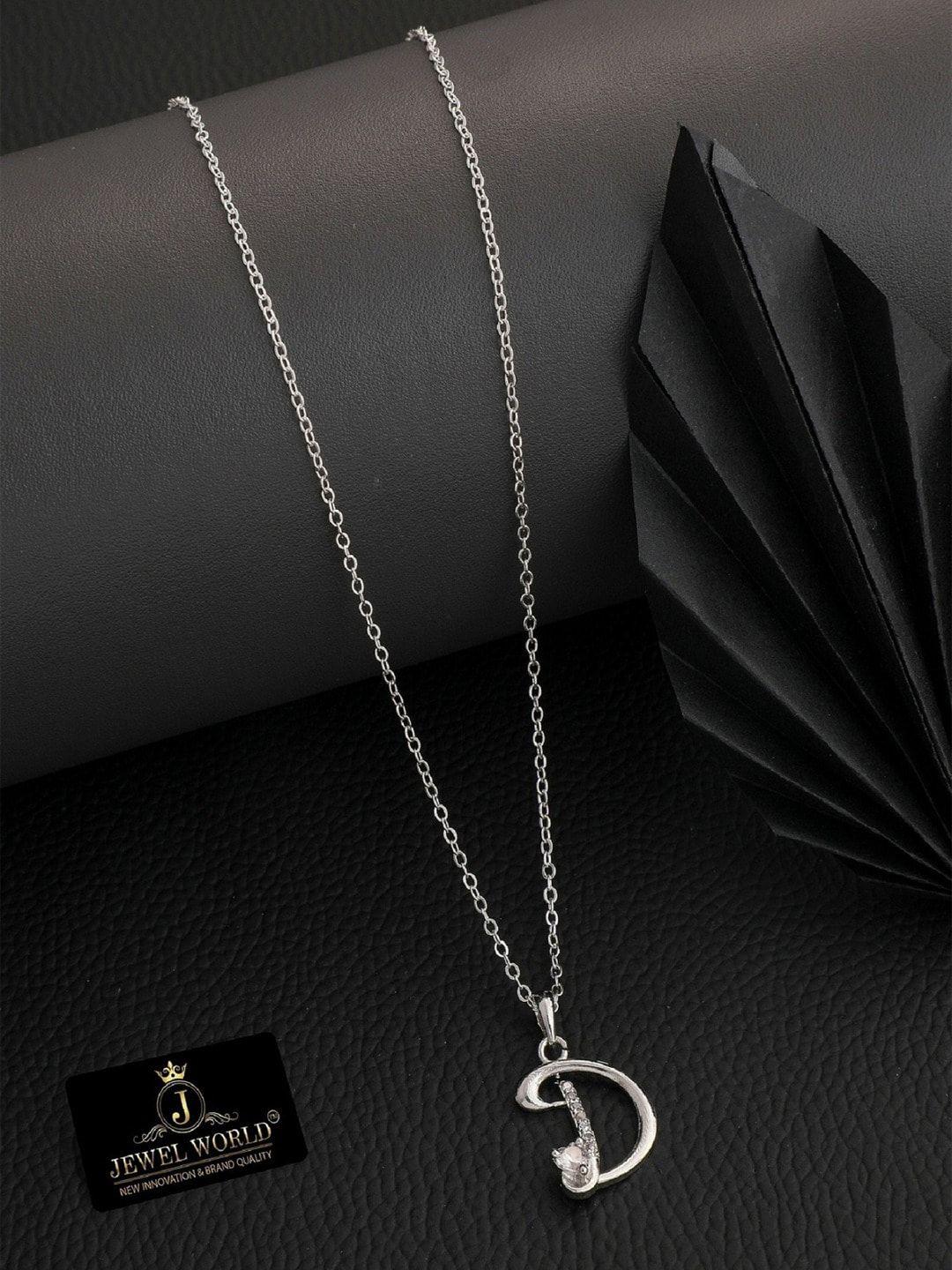 jewel world silver-plated chain