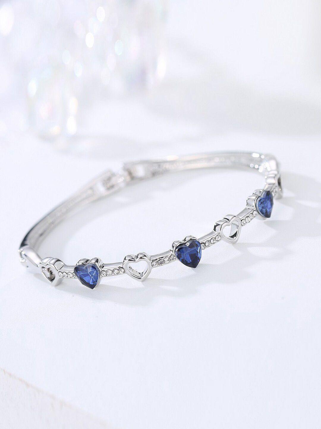 jewels galaxy set of 2 silver-plated wraparound bracelets
