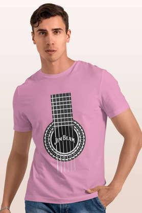 jim beam flamenco round neck mens t-shirt - baby pink