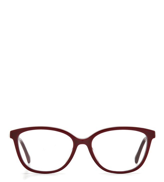 jimmy choo jc325/f lhf maroon oval eyewear frames for women