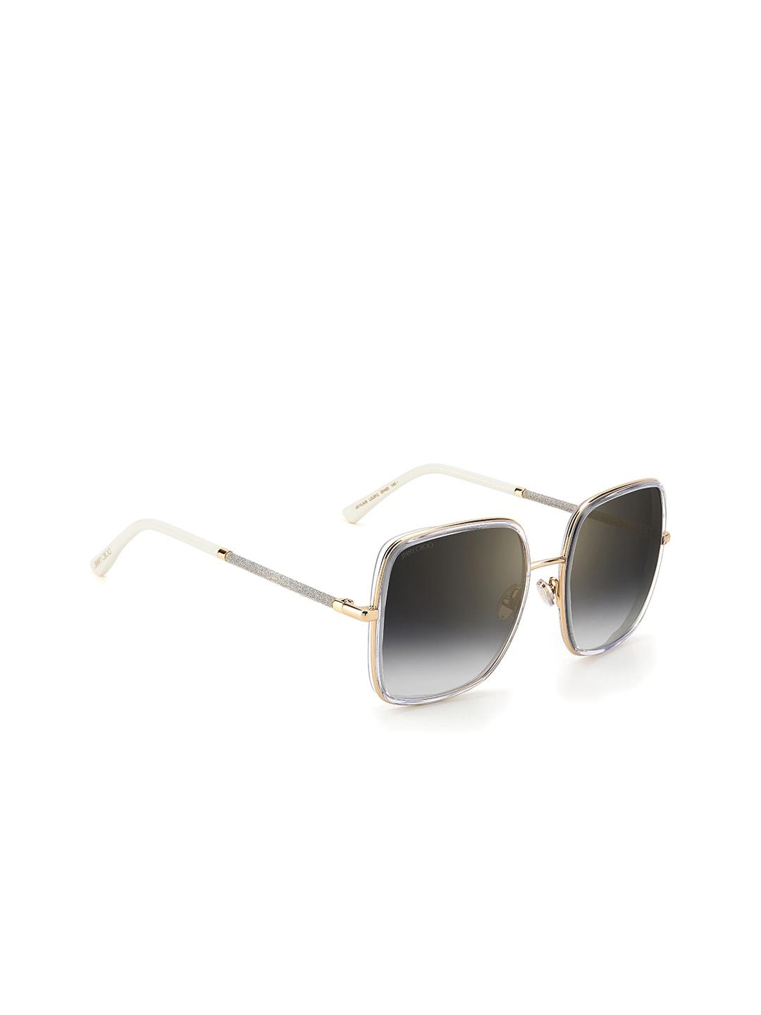 jimmy choo women square sunglasses with uv protected lens 204228loj57fq