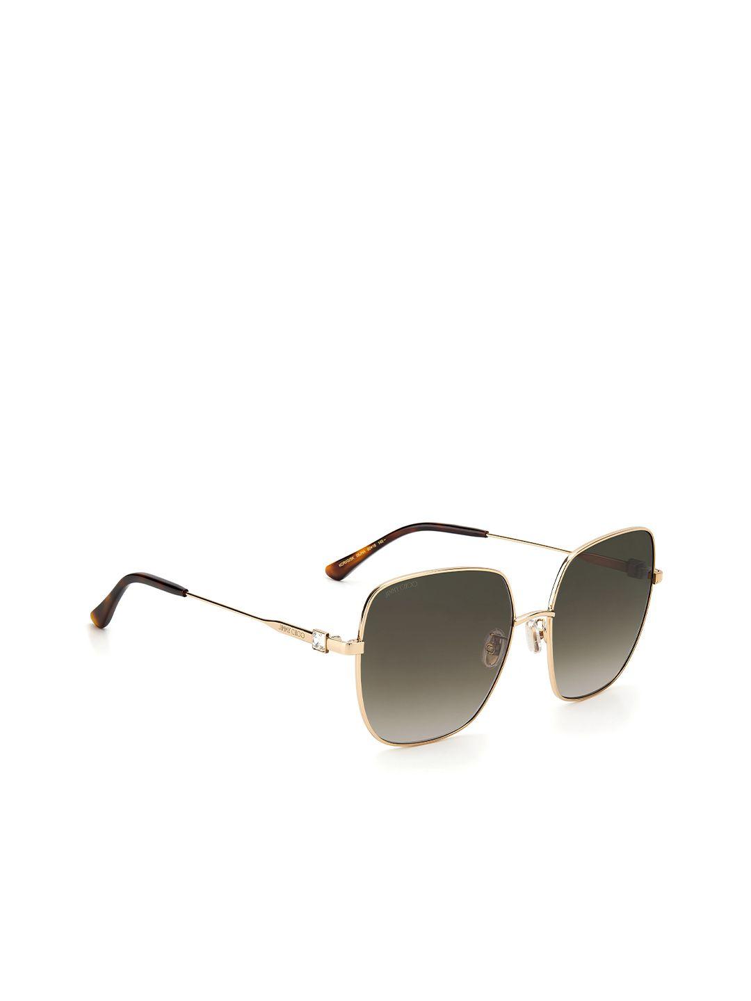 jimmy choo women square sunglasses with uv protected lens 20424106j60ha