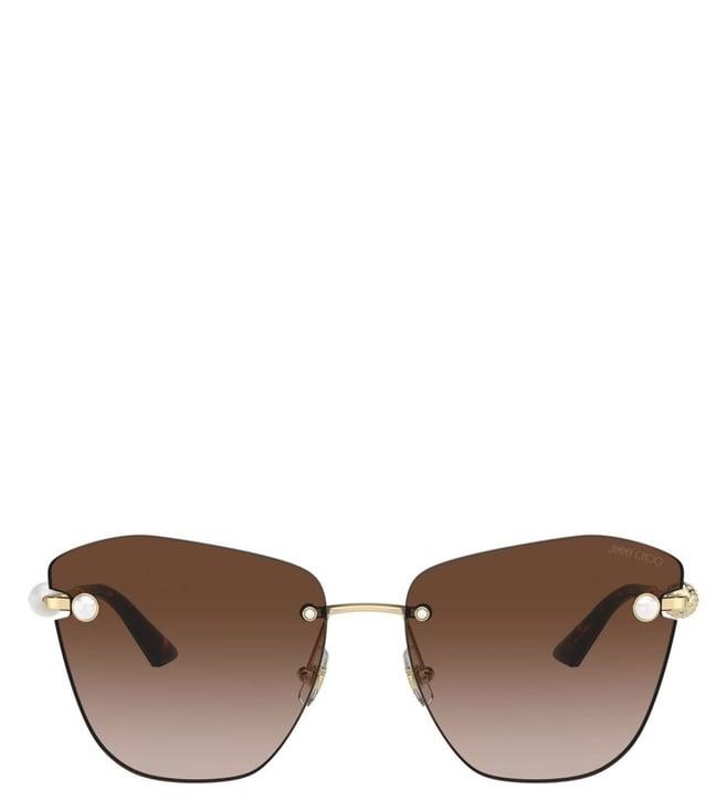 jimmy choo 0jc4004hb30061359 brown gradient butterfly sunglasses for women