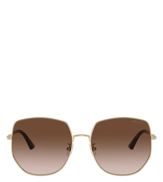 jimmy choo 0jc4006bd30061358 brown gradient irregular sunglasses for women