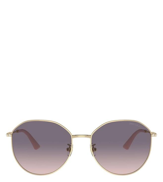 jimmy choo 0jc4007bd30063658 violet gradient irregular sunglasses for women