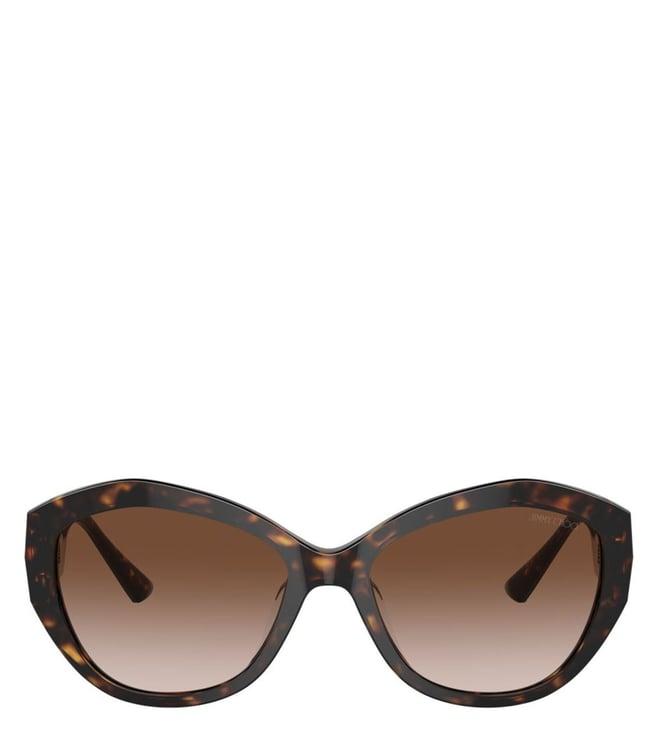 jimmy choo 0jc5013u50021355 brown gradient butterfly sunglasses for women