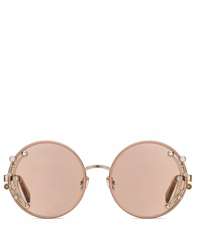 jimmy choo gema/s fwm 5925 pink round sunglasses for women