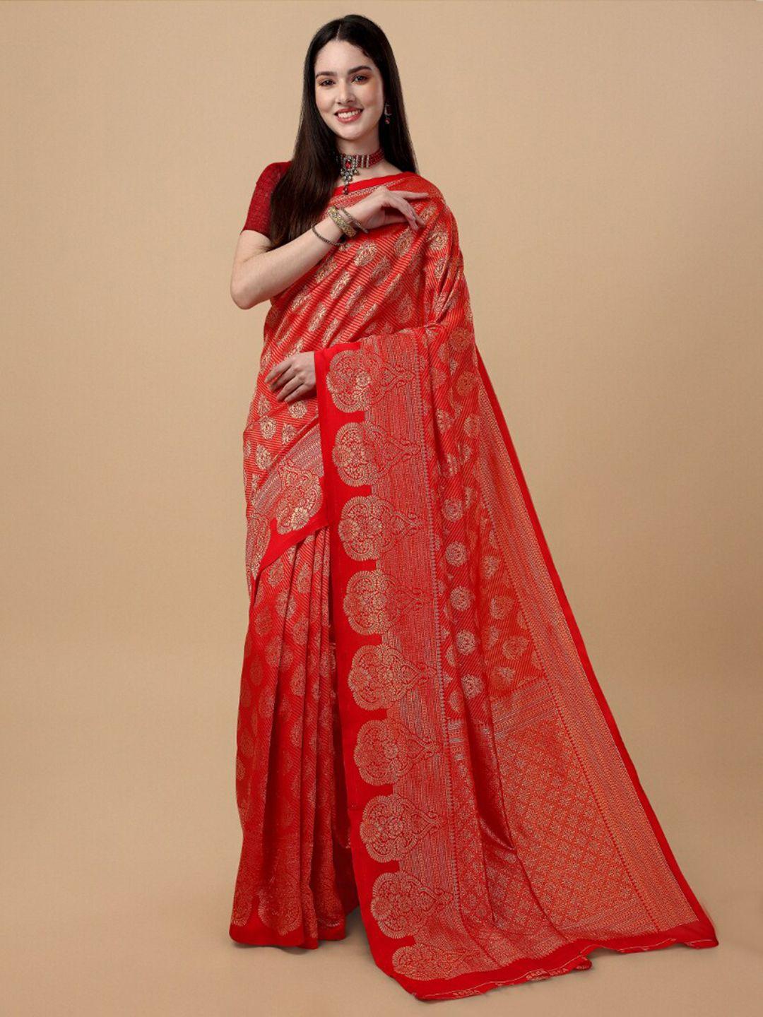 jinax ethnic motif woven design zari pure silk banarasi saree