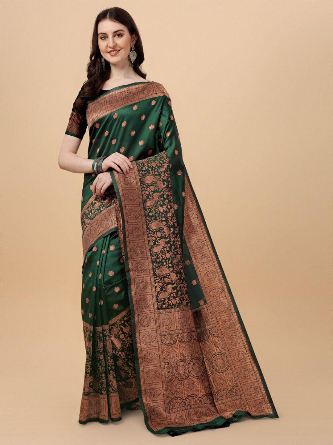 jinax ethnic motif woven design zari pure silk banarasi saree