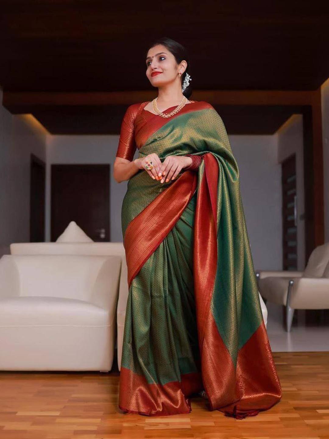 jinax ethnic motifs woven design pure silk banarasi saree