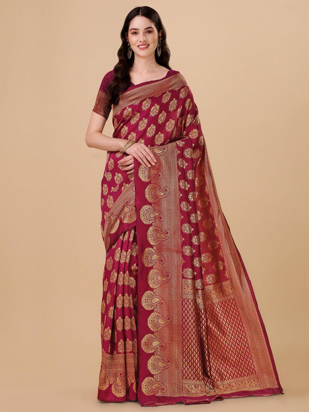 jinax ethnic woven design zari pure silk banarasi saree