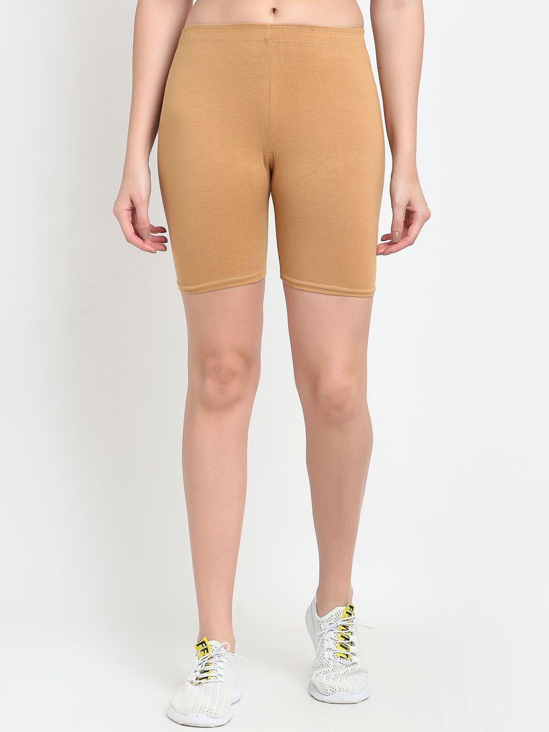 jinfo women beige cycling sports shorts
