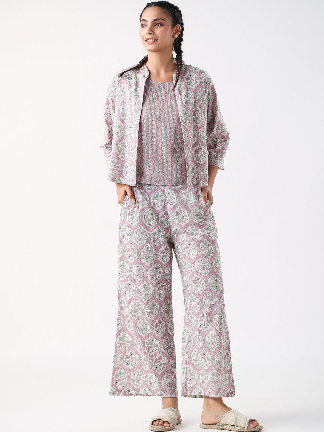 jisora-off-white-&-pink-printed-pure-cotton-3-piece-night-suit