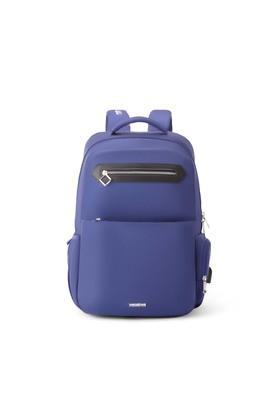 jit+ polyester zip closure laptop backpack - blue
