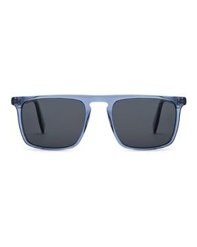 jj s13081 men full-rim frame rectangular sunglasses