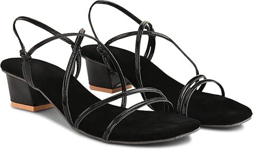 jm looks women's strappy and comfortabable heel sandals for women, 3 uk