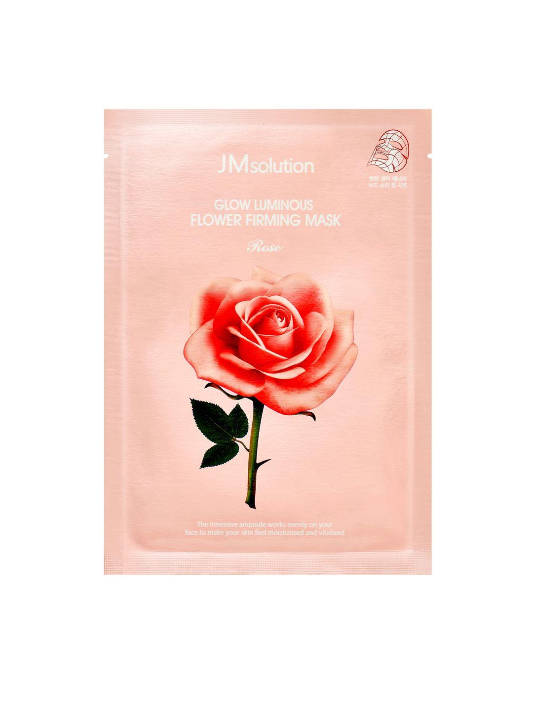 jmsolution glow luminous flower firming sheet mask