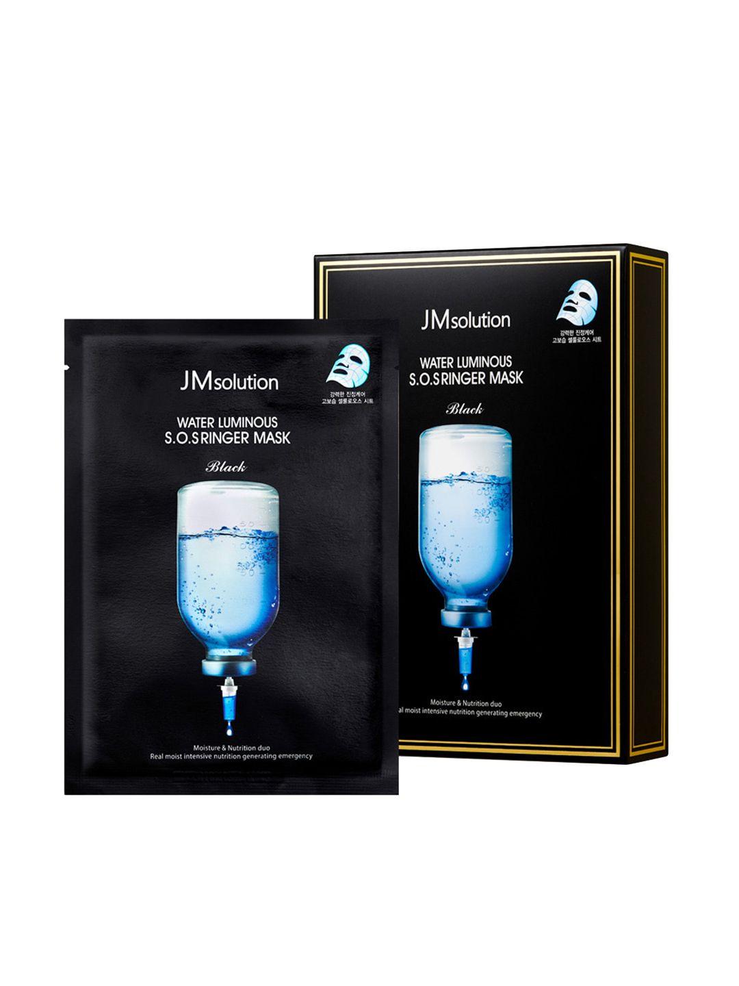 jmsolution set of 10 water luminous sos ringer sheet masks