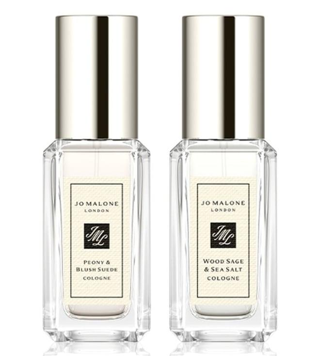 jo malone london wood sage & sea salt + peony & blush suede duo